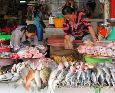 Fish For Sale At Saigon Market