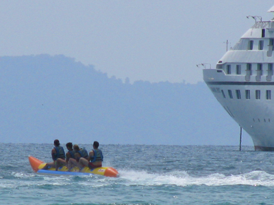 Banana Boat and Seabourn Spirit
