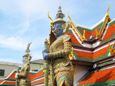 Gods At Bangkok Temple