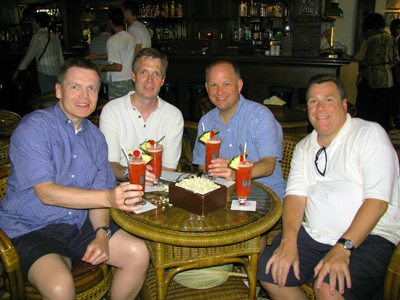 Singapore Slings At Long Bar Of Raffles Hotel