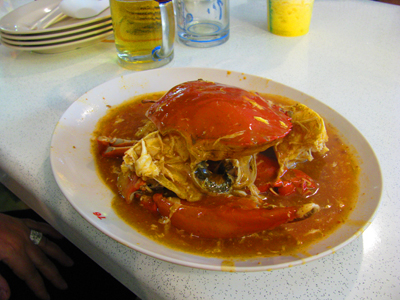 Spicy Crab At Newton's Circus Hawker's Market