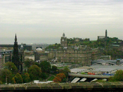 Edinburgh from castle